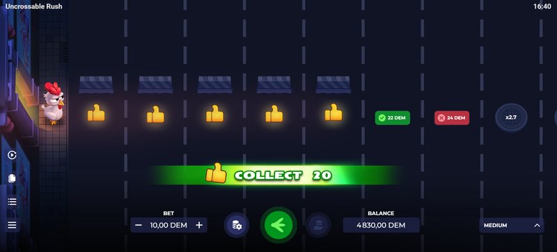 Best uncrossable rush demo in Spain